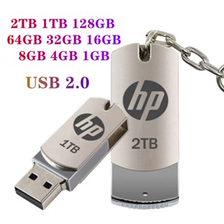 Hp แฟลชไดรฟ์ USB 2TB 1TB 128GB 64GB 32GB 16GB 8GB 4GB 1GB USB 2.0