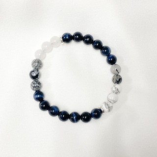 Blue Tiger Eye / White jade / Howlite / Snowflake / ไหมดำ - ALL IN ONE The Collection