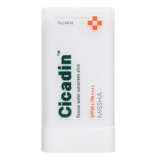 Missha Cicadin Rescue Water ครีมกันแดดสติ๊ก SPF50+ PA++++ 0.67 ออนซ์/19 กรัม (วันหมดอายุ: กันยายน 2025)