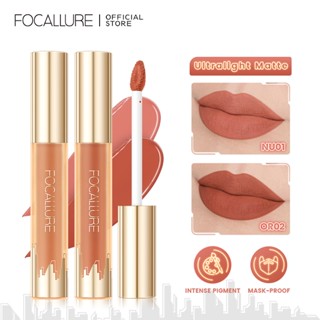 Focallure #Modernurban ลิปสติก ลิปกลอส เนื้อแมตต์ กันน้ํา ติดทนนาน