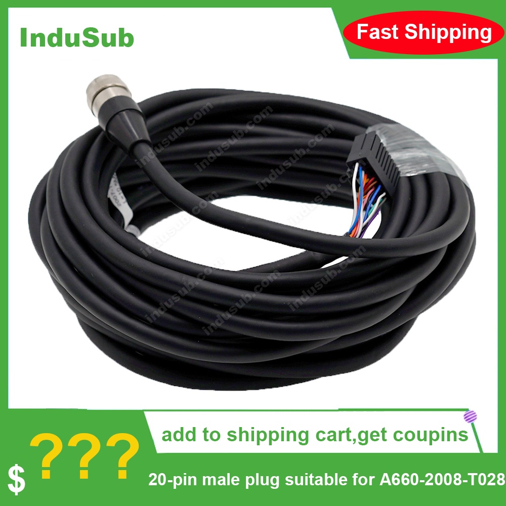 A660-2007-T364 L08 สาย 20 พินปลั๊กชายเหมาะสําหรับ A660-2008-T028 A660-2007-T364 8m
