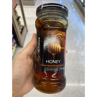 น้ำผึ้ง จากดอกลำไย พร้อมรวงผึ้ง ตรา มายช้อยส์ 450 G. My Choice Brand Longan Blossom Honey With Honey Comb