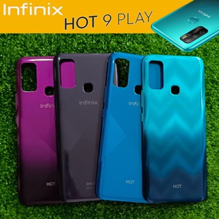 (แถมเคสกันรอยฟรี) อะไหล่ ฝาหลังของแท้ Infinix Hot 9 Play