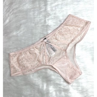 Victoria’s Secret ใหม่ แท้ ป้ายห้อย- Size M,L - Cheeky สี Old Rose อ่อนๆ ผ้าดีม้ากก #lgbtq (VS121)