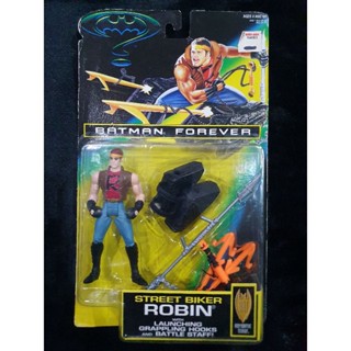 VINTAGE KENNER 1995 BATMAN FOREVER STREET BIKER ROBIN #64144