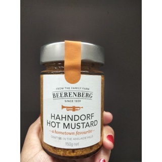 Beerenberg Hahndorf Hot  Mustard มัสตาร์ด ปรุงรสและเครื่องเทศ บีเรนเบิร์ด 150g