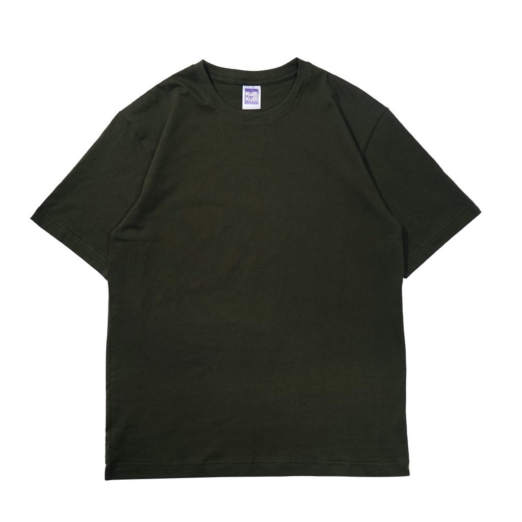 HIJAU Army Green Basic Regular Plain T-Shirt