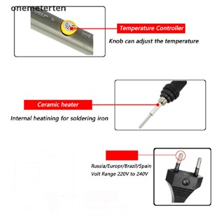 Rten หัวแร้งไฟฟ้า 60W 220V ปลั๊ก EU ปรับอุณหภูมิได้ สําหรับซ่อมแซม