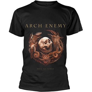 เสื้อยืดแขนสั้นลําลอง ผ้าฝ้าย 100% พิมพ์ลาย Arch Enemy Will Power พลัสไซซ์ ไซซ์ XS-6XL สําหรับผู้ชายS-