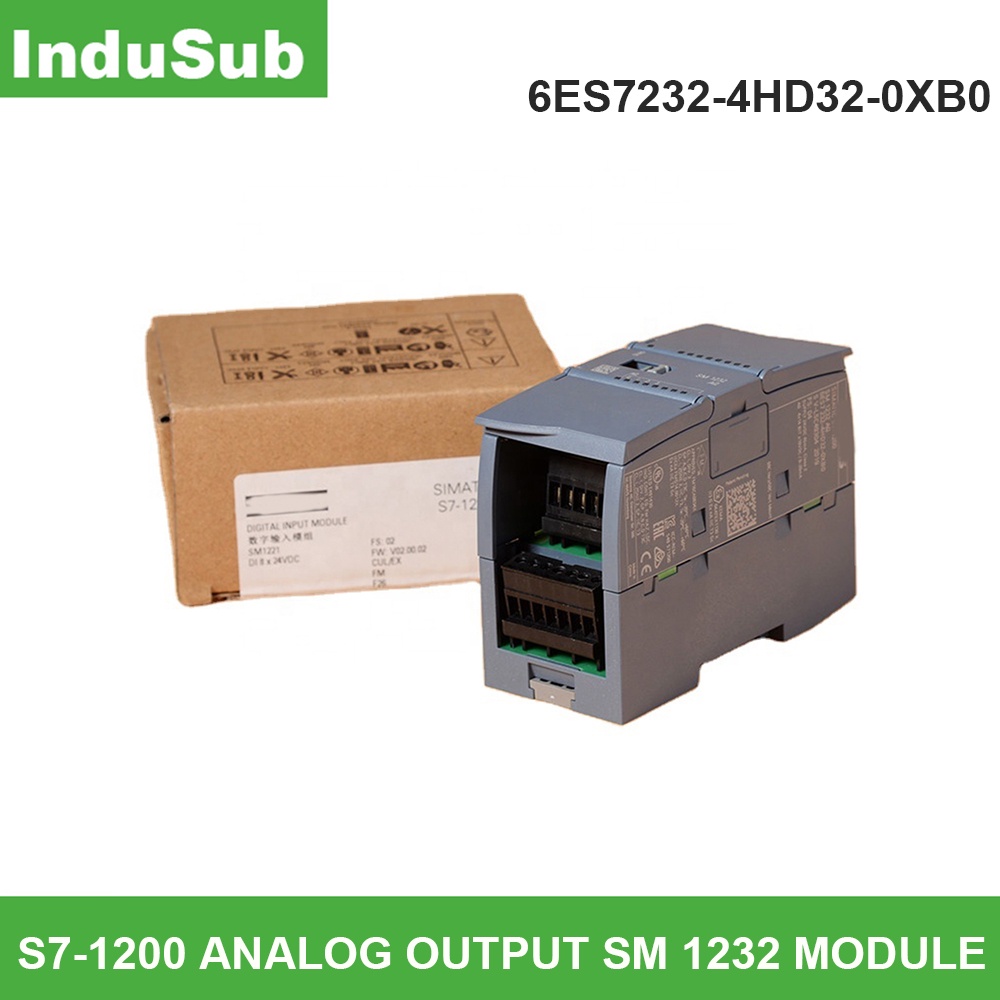 ใหม่ 6ES7232-4HD32-0XB0 PLC S7 1200 SM 1232 plc Automata controller โมดูลการสื่อสาร 6ES72324HD320XB0
