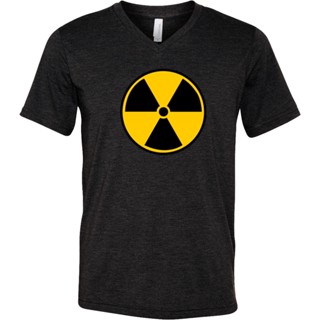 ขายดี!ขายดี เสื้อยืดลําลอง แขนสั้น คอกลม พิมพ์ลาย Radioactie Fallout Symbol Tri Blend OAodib65HIafld24S-5XL