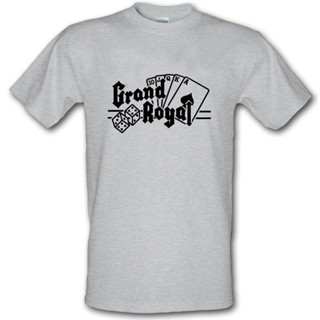 เสื้อผ้าผชLsmtx1 เสื้อยืดแขนสั้นลําลอง ผ้าฝ้าย พิมพ์ลายตัวอักษร Grand Royal Record Beastie From Small To Grey พลัสไซซ์ ส