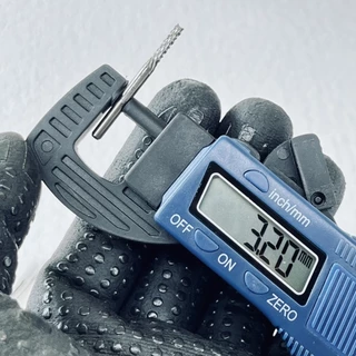 ดอกแกะสลัก กัด ตัด Endmill Carbide คาร์ไบด์ บิด (แกน3.2mm.) 7ขนาด ขนาด0.9-1.5-2-2.5-3 mm.ตรงปก