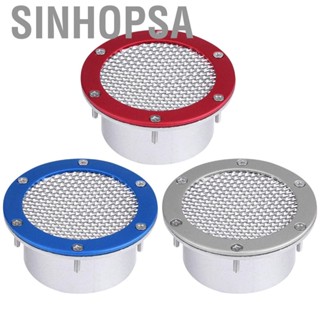 Sinhopsa Universal Car Racing Air Duct Grille Bumper Vent Inlet for Cold Intake Metal Red / Blue Silver