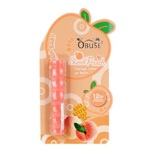 โอบิวซ์ สวีท พีช ลิปบาล์ม Obuse Sweet Peach Lip Balm