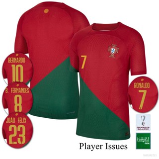 เสื้อกีฬาแขนสั้น ลายทีมชาติฟุตบอลโปรตุเกส SY3 22-23 World Cup Ronaldo Bernardo Felix B Fernandes Silva พลัสไซซ์ YS3