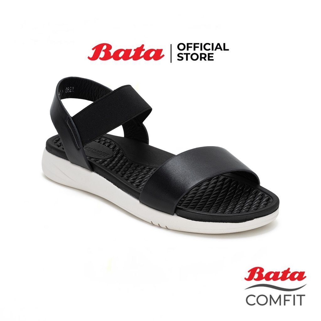 Bata Comfit บาจา คอมฟิต Naturfit Comfit Collection รองเท้าแตะเพื่อสุขภาพรัดส้น รองเท้าแตะ นุ่ม ใส่สบาย ไม่เมื่อย Comfortwithstyle สำหรับผู้หญิง รุ่น Ambra สีดำ 6616184
