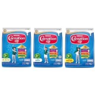 CARNATION นมผงคาเนชั่นสูตร3 1ปี+ 3ปี+ กลิ่นวานิลา,น้ำผึ้ง,จืด ขนาด850 กรัม