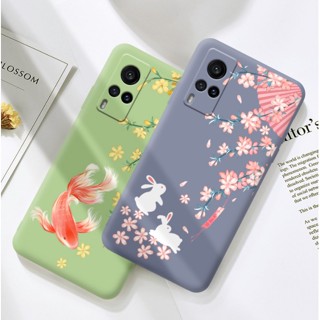 Dmy เคสซิลิโคนนิ่ม ลายน่ารัก สําหรับ vivo X60 X70 X23 X50 X30 V23e V20 Pro V19 V11 V15 V17 V21e Y20S Y20i Y33S Y21 Y51 Y50 Y30 Y91 Y93 Y95 Y76 Y76S Y11 Y12 Y15S Y15A Y17 Y19 S1 Pro