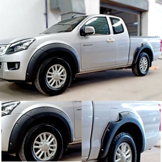 คิ้วล้อ isuzu d-max ขนาด 6 นิ้วมีหมุดสีดำด้าน ใส่ปี 2012 - 2019 ( มีทั้งตัวเตี้ยและตัวสูง )