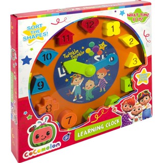 [ใช้ 2 โค้ดลดเพิ่ม] CoComelon 2 In 1 Learning Clock ของเล่นเสริมพัฒนาการ