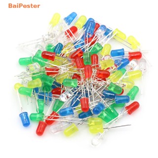 [BaiPester] 100Pcs/Set 5mm LED Light Emitg Diodes DC2.5V-3V Red Green White Blue Yellow