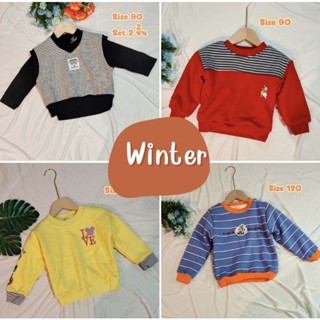 ⛄⛄เสื้อสเวตเตอร์ 💥💥139฿💥💥เสื้อกันหนาวบุขนด้านในนิ่มๆ⛄⛄Set2