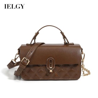 IELGY กระเป๋าสะพายไหล่ แต่งสายโซ่คล้อง แฟชั่นสําหรับสตรี