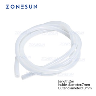 Zonesun PJ-GZ7 ท่อเชื่อมต่อ ทรงกลม เส้นผ่าศูนย์กลางภายใน 7 มม. ยาว 2 เมตรท่อพลาสติก สําหรับเครื่องเติมไฟฟ้า