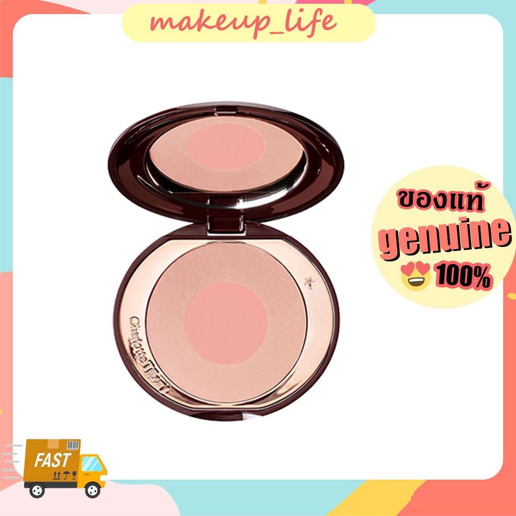 Charlotte Tilbury Cheek to Chic Swish & Pop Blusher Pillow Talk,First LOVE 8g บลัชเชอร์ บลัชออนขายดีมาก