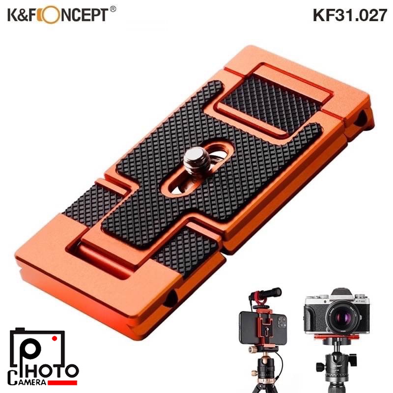K&F KF31.027P ARCA SWISS QUICK RELEASE PLATE FOR CAMERA AND SMARTPHONE เพลทขาตั้งกล้อง KF