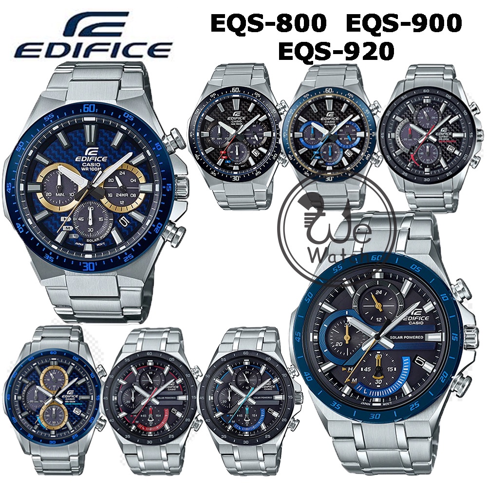 CASIO Edifice รุ่น EQS-800CBD EQS-900DB EQS-920DB นาฬิกาผู้ชาย ประกัน CMG EQS EQS920 EQS800 EQS900