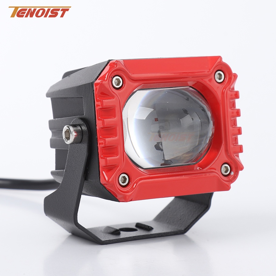 2.6 Inch White Yellow 2 in 1 Wide View LED Head Work Driving Projector Light For Motorcycle ATV Car 