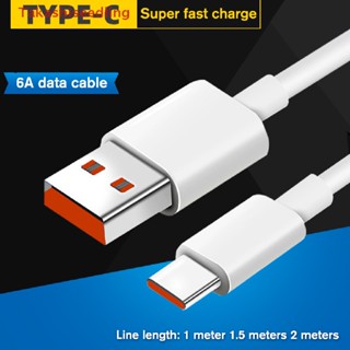 (Takashiseedling) สายชาร์จ USB Type-c 6A 66W 1/1.5 ไมล์ ชาร์จเร็วมาก สําหรับ xiaomi Samsung Huawei