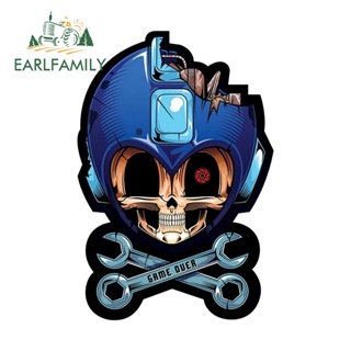 Earlfamily สติกเกอร์ไวนิล ลายการ์ตูนอนิเมะ Mega Man ขนาด 13 ซม. x 8.8 ซม. สําหรับติดตกแต่งแล็ปท็อป กีตาร์ หมวกกันน็อค