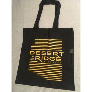 กระเป๋าช้อปปิ้งนํากลับมาใช้ใหม่ได้ กระเป๋าโท้ต 2 หู โลโก้ Desert Ridge Marketplace O6CU