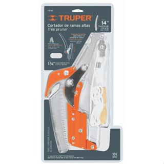 TRUPER 18401 กรรไกรกระตุกกิ่งไม้+เลื่อย 14 นิ้ว ไม่มีด้าม (TR-82)