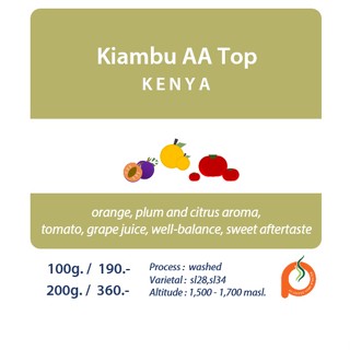 Kenya AA TOP Kiambu 100g / 200g.