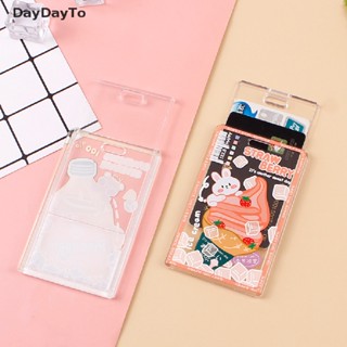 Daydayto เคสอะคริลิคใส ลายการ์ตูนน่ารัก พร้อมพวงกุญแจ สําหรับป้องกันบัตรเครดิต บัตรประจําตัวนักเรียน รถบัส บัตรประจําตัวประชาชน ผู้หญิง