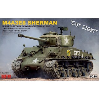 Scale Model RFM 1/35 RM5028 Sherman M4A3E8 w/workable track links