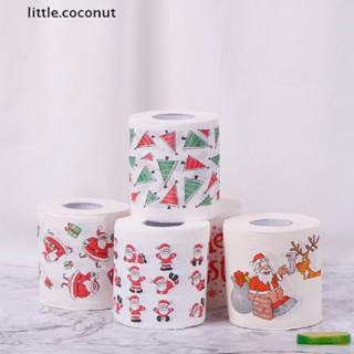 [little.coconut] ม้วนกระดาษทิชชู่ ลายซานตาคลอส คริสต์มาส สําหรับตกแต่งบ้าน ห้องน้ํา