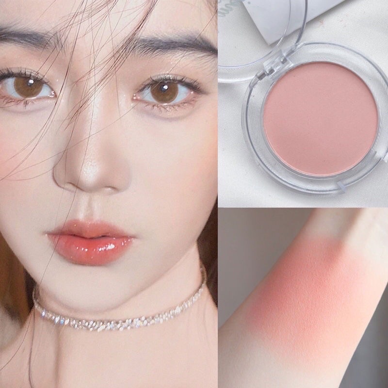 O-01✨Lameila blusher บรัชออนเเบบฝุ่น บรัชออนเนื้อเเมตต์ บรัชออนสำหรับเเต่งหน้า บรัชออนโทนส้ม ชมพู พีช ติดทน