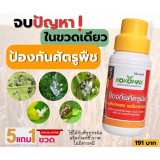 KOKOMAX สูตร 2 ป้องกันหนอน กำจัดไรแดง ป้องกันเพลี๊ยไฟ เพลี๊ยกระโดด เพลี๊ยแป้ง และศัตรูพืช ขนาด 500 ซีซี.