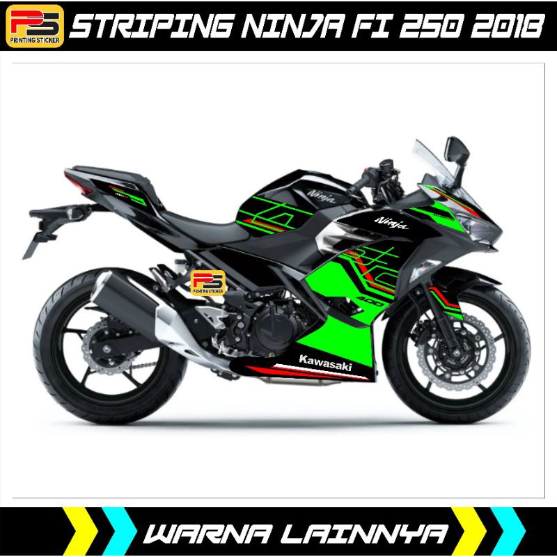 STRIPING/STICKER DECAL NINJA FI ใหม่ 2018/2020 KAWASAKI NINJA 250 FI ใหม่ PERSI 400 KRT Ninja fi ใหม่