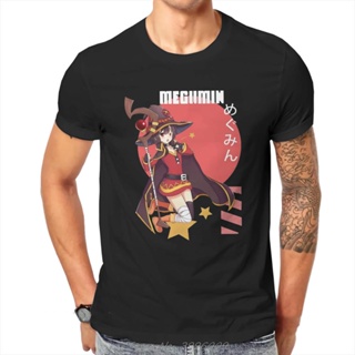 เสื้อยืดชาย เสื้ออะนิเมะ Kawaii พระพรของพระเจ้าในโลกมหัศจรรย์นี้เสื้อยืด Megumin ฮาราจูกุมังงะกราฟิก Tshirts Unisex Tee