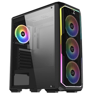 Xigmatek Leco Plus Mid Tower Case fits ATX with Tempered Glass Black