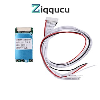 Ziqqucu บอร์ดป้องกันแบตเตอรี่ลิเธียม 10S 36V 15A Li-ion Cell 18650 BMS PCB