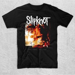 เสื้อยืด พิมพ์ลายวง Slipknot THE END SO FAR