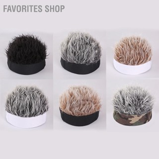 Favorites Shop Headband Wig Man Cotton Handsome Imitation Retro Short Fake Hair Hip Hop Beanie Funny