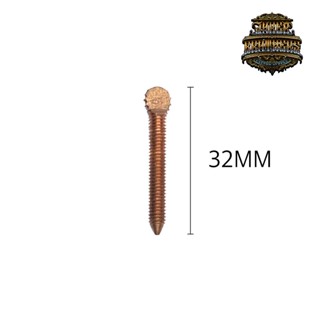 น็อตจี้ใบตีเครื่องสักทองเเดง ความยาว 32MM ขนาด M4